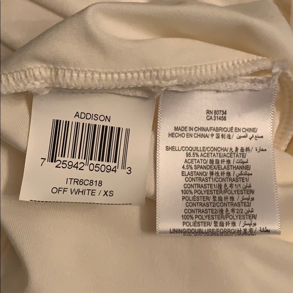 BCBGMAXAZRIA
Cream/White 1 Shoulder Cocktail Dress - Picture 9 of 9